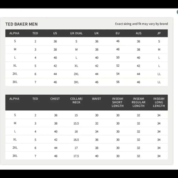 Ted Baker London Button Down Shirt Size 4 Medium / Large French Cuff - Picture 6 of 8